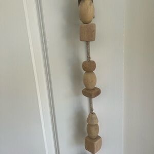 Natural Wooden Garland or Wall Hanging Decor